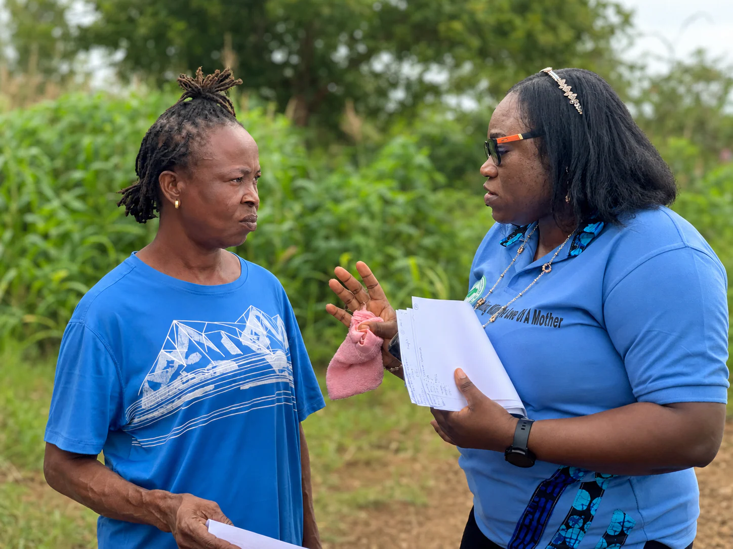 Health counselling during the Ejemuojavwe women's health outreach