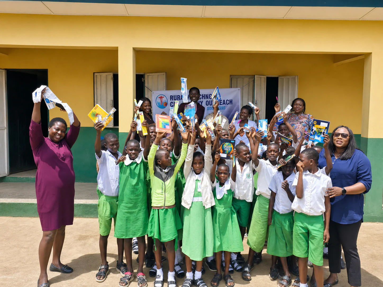 Oral hygiene kits and supplies distributed to pupils at Ovu