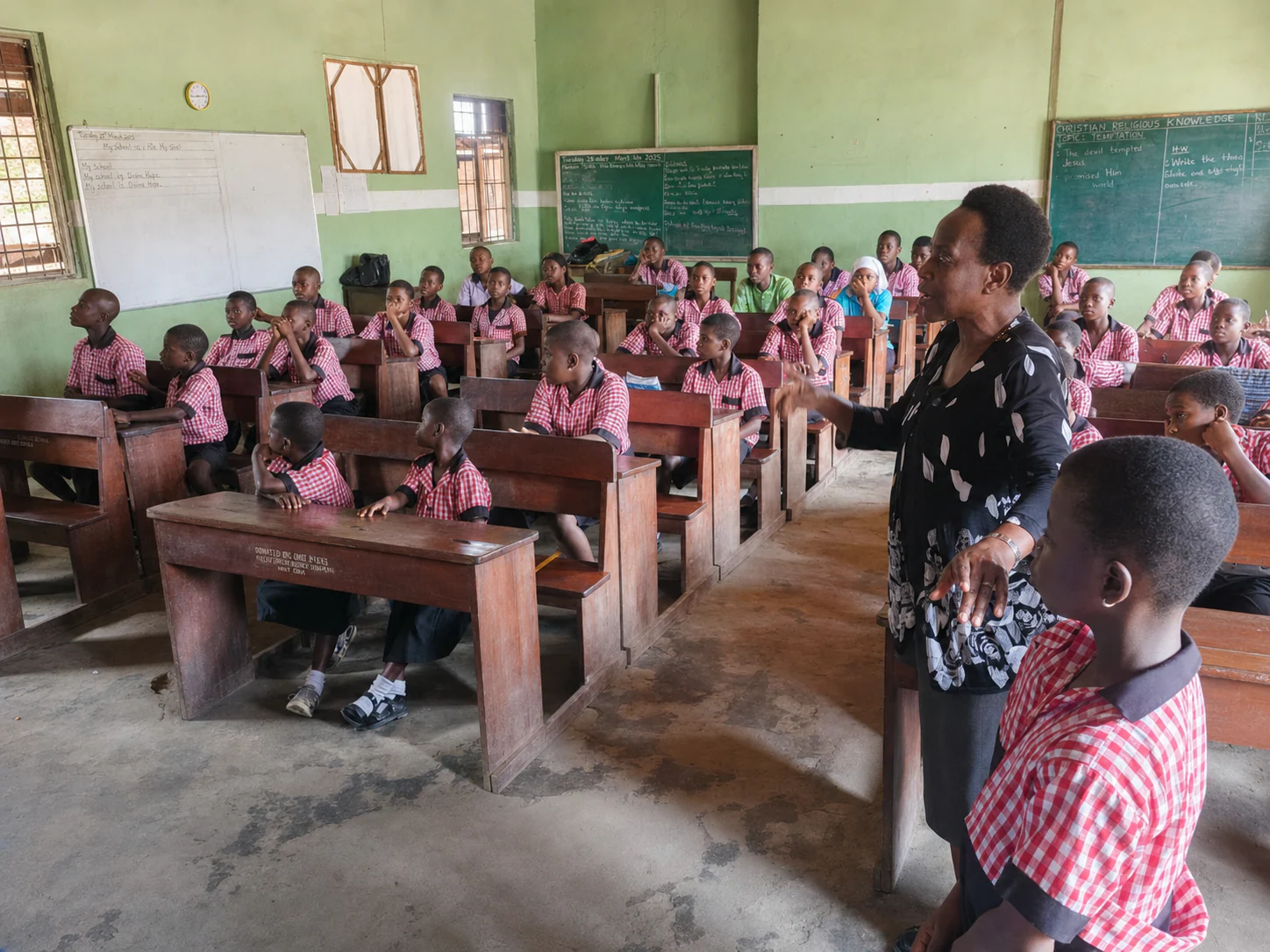 Health education delivered in the classroom at the School of the Deaf