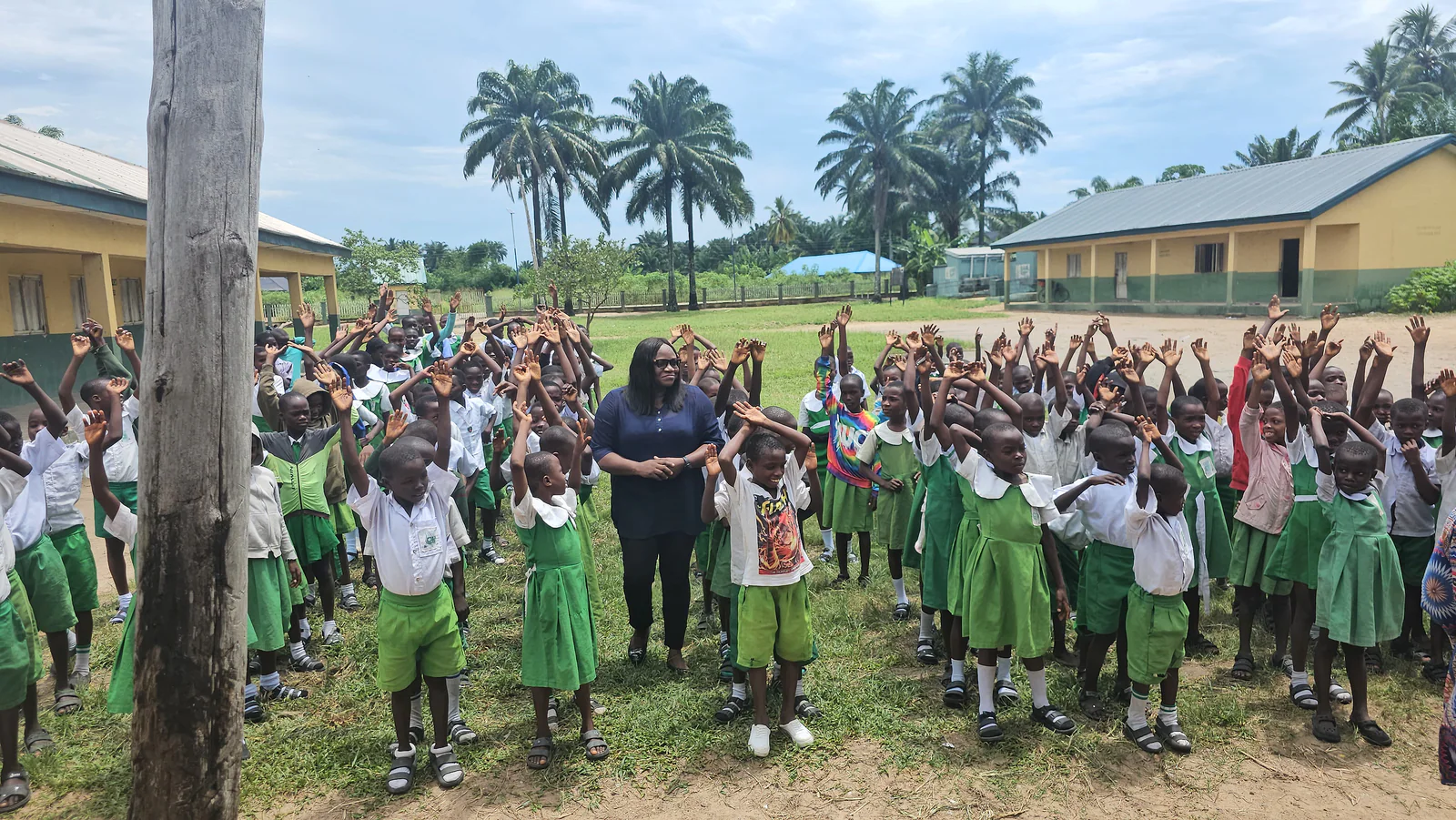 Scene from the Ovu School Health Programme, May 2025