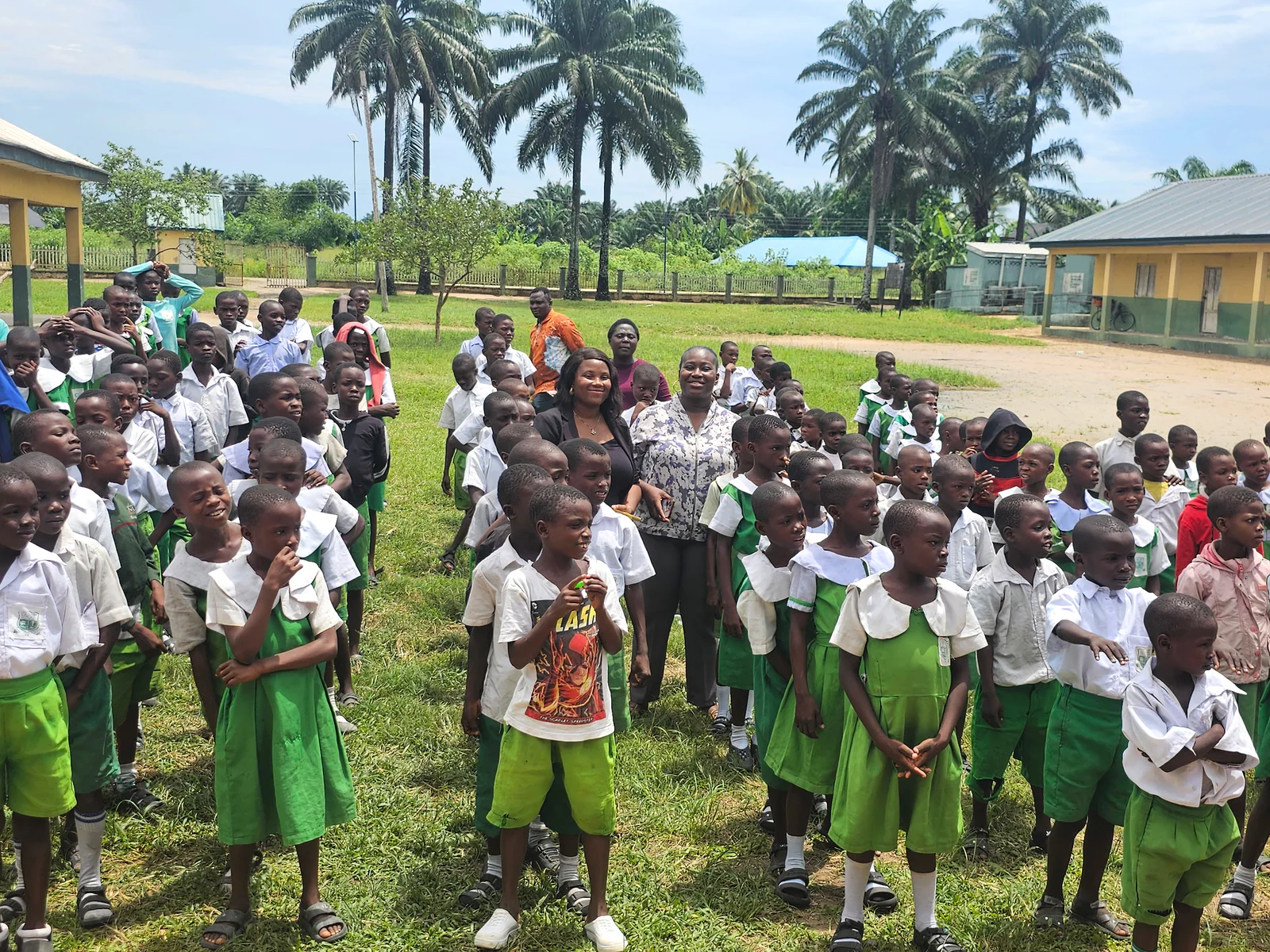 Scene from the Ovu School Health Programme, May 2025