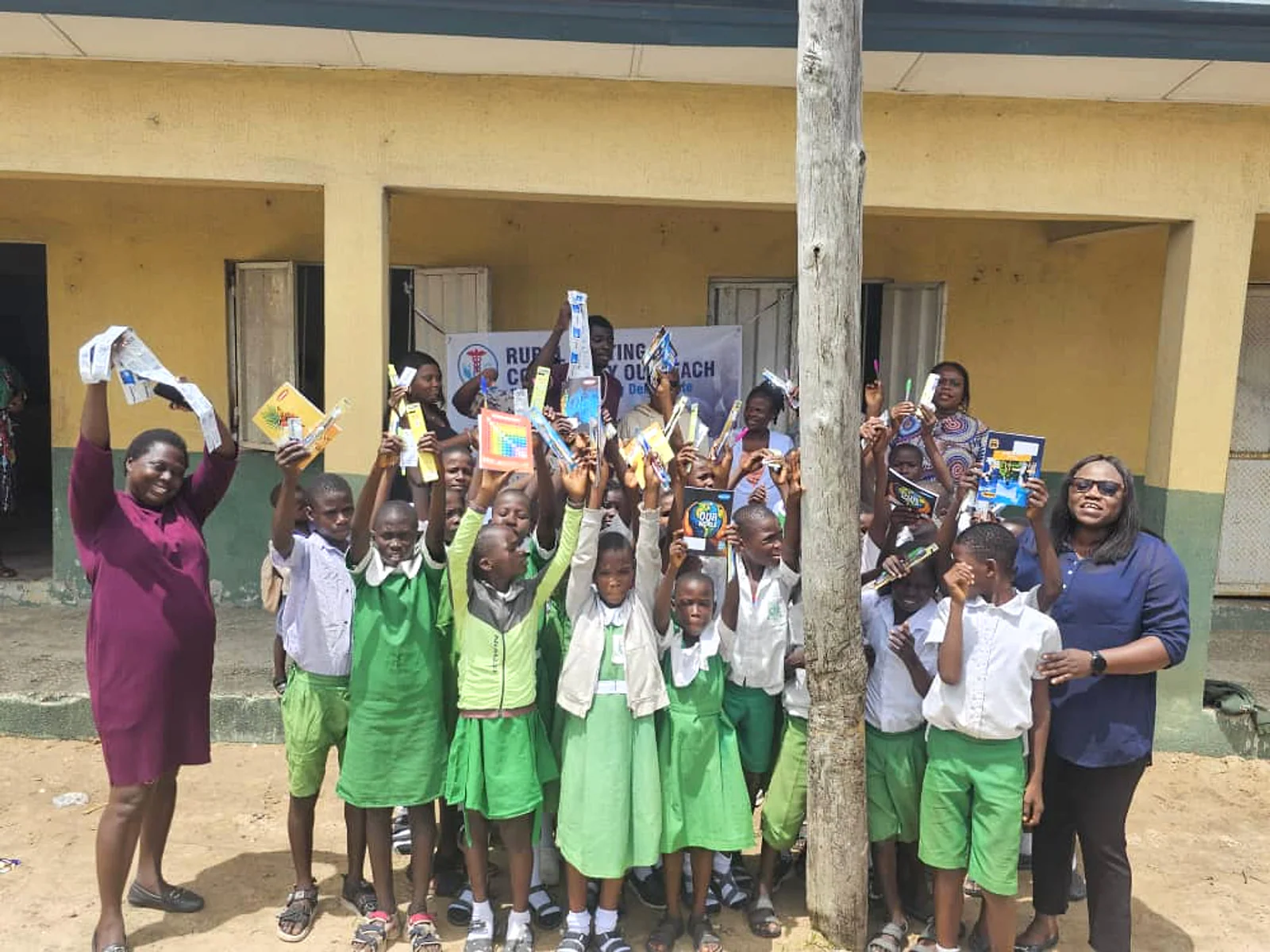 Scene from the Ovu School Health Programme, May 2025